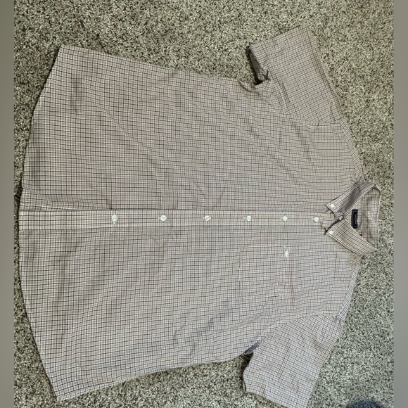 🔴⚪ Dockers Men's Checkered Long Sleeve Button-Down Shirt - White & Red 🔴⚪ - Picture 8 of 11